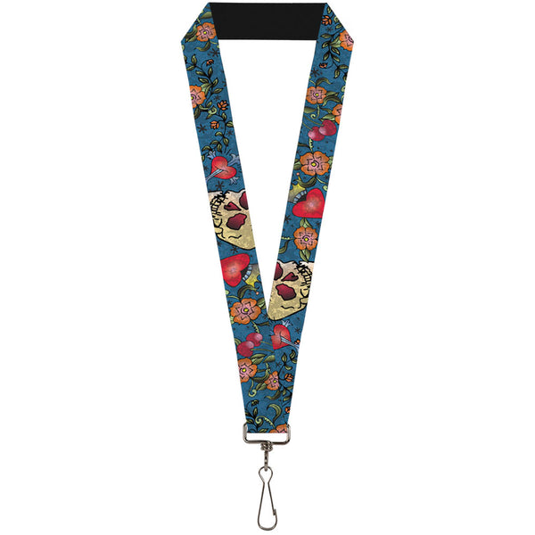 Buckle-Down Lanyard - 1.0" - Only God Can Judge Me CLOSE-UP Blue