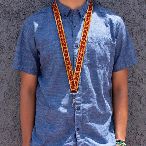 Buckle-Down Lanyard - 1.0" - Pepperoni Pizza W Crust Vivid