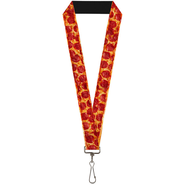 Buckle-Down Lanyard - 1.0" - Pepperoni Pizza w Crust Vivid