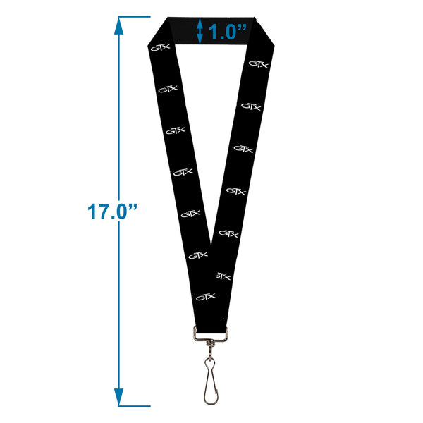 Buckle-Down Lanyard - 1.0" - Plymouth GTX Emblem Black White