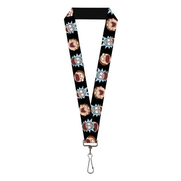 Buckle-Down Lanyard - 1.0" - Rick and Morty Expressions in Space