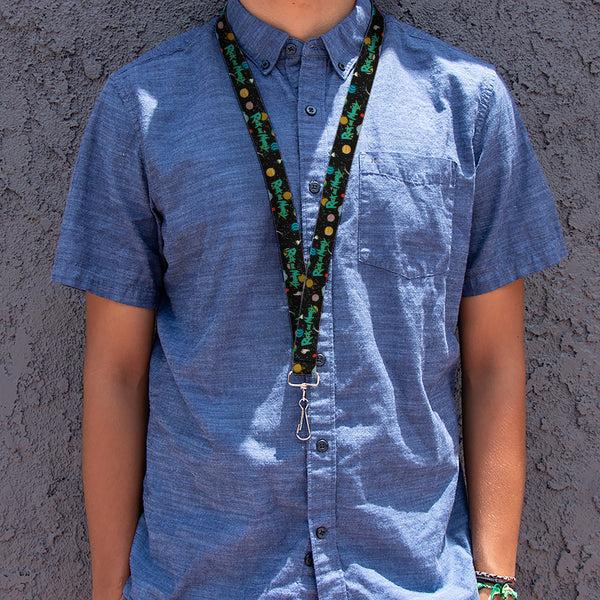 Buckle-Down Lanyard - 1.0" - RICK AND MORTY Title Logo Space Black