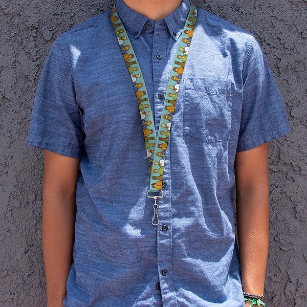 Buckle-Down Lanyard - 1.0" - Scooby Doo Character Line Up Blue