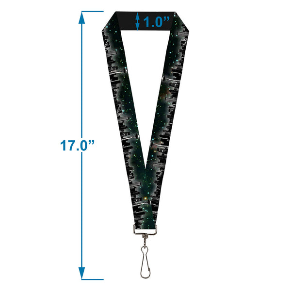 Buckle-Down Lanyard - 1.0" - Seattle Vivid Skyline Space Dust