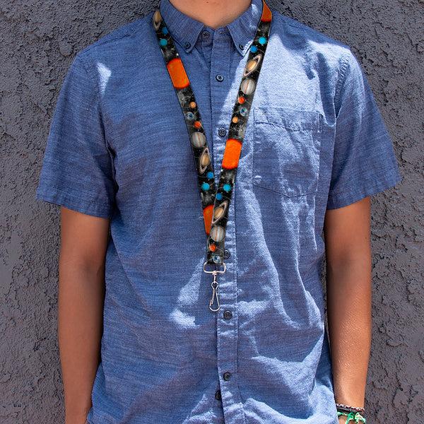 Buckle-Down Lanyard - 1.0" - Solar System Sun Planets Stars