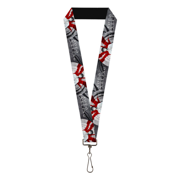 Buckle-Down Lanyard - 1.0" - SOLO LEVELING Sung Jinwoo Anime Expo Pose Grays/Red