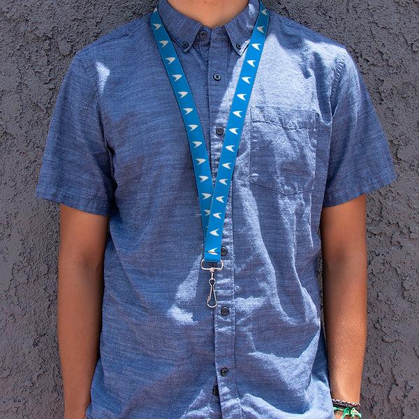 Buckle-Down Lanyard - 1.0" - Star Trek Starfleet Insignia Blue/White