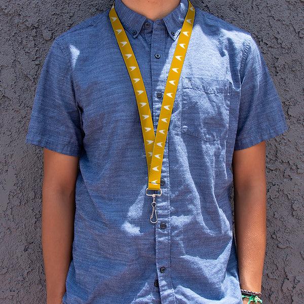 Buckle-Down Lanyard - 1.0" - Star Trek Starfleet Insignia Golden Yellow/White