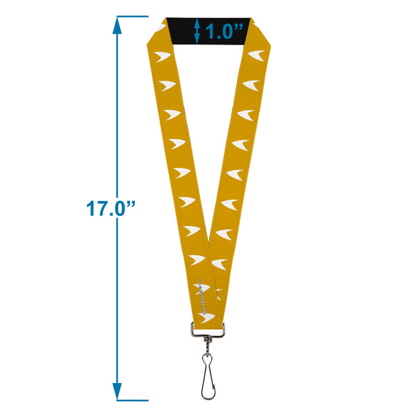 Buckle-Down Lanyard - 1.0" - Star Trek Starfleet Insignia Golden Yellow/White