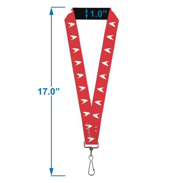 Buckle-Down Lanyard - 1.0" - Star Trek Starfleet Insignia Red/White