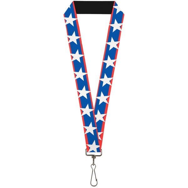 Buckle-Down Lanyard - 1.0" - Stars Stripes Red Blue White