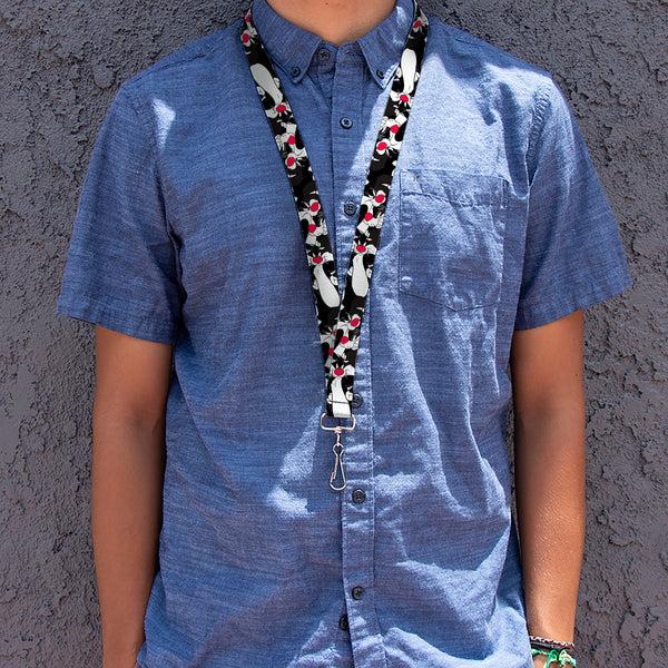 Buckle-Down Lanyard - 1.0" - Sylvester The Cat Poses Stacked Black
