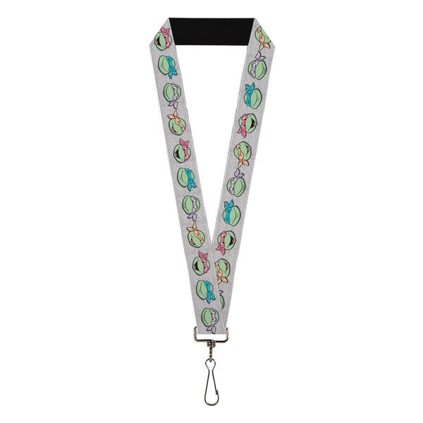 Buckle-Down Lanyard - 1.0" - Teenage Mutant Ninja Turtles Expressions Gray