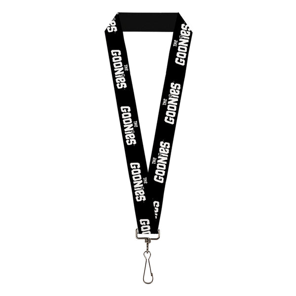 Buckle-Down Lanyard - 1.0" - THE GOONIES Title Logo Black/White