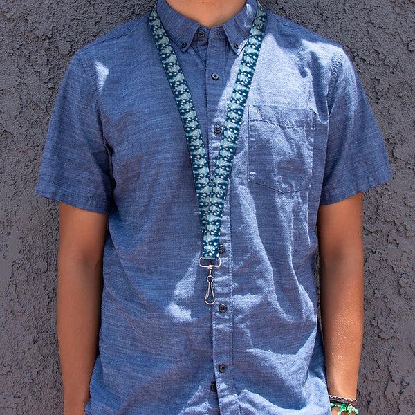 Buckle-Down Lanyard - 1.0" - The Year Without A Santa Claus Snow Miser Face Collage Blues