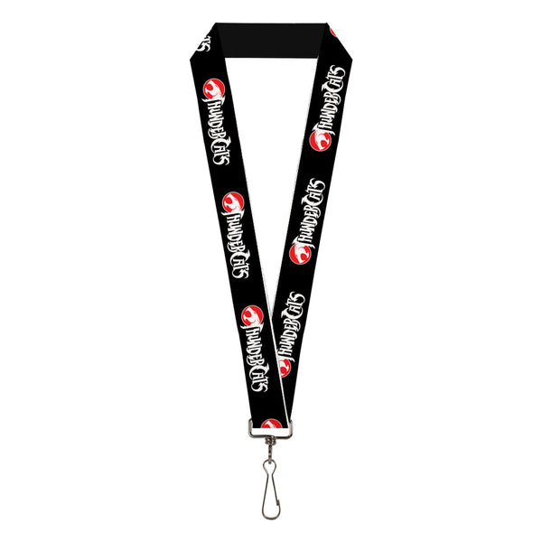 Buckle-Down Lanyard - 1.0" - THUNDERCATS Logo Black White Red