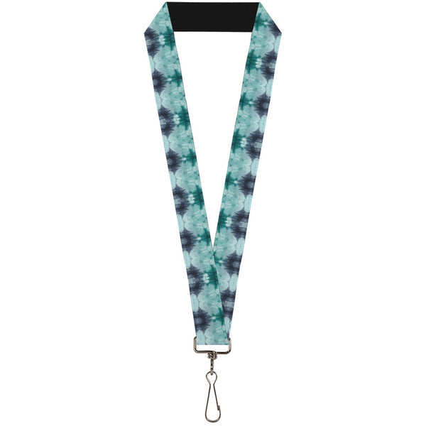 Buckle-Down Lanyard - 1.0" - Tie Dye Reflection Turquoise Blues