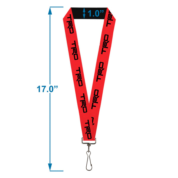 Buckle-Down Lanyard - 1.0" - Toyota Racing Development TRD Logo Red/Black