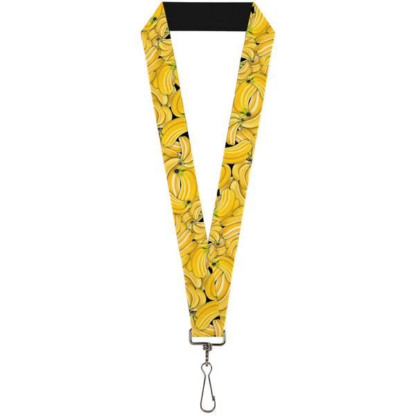 Buckle-Down Lanyard - 1.0" - Vivid Banana Bunches Stacked