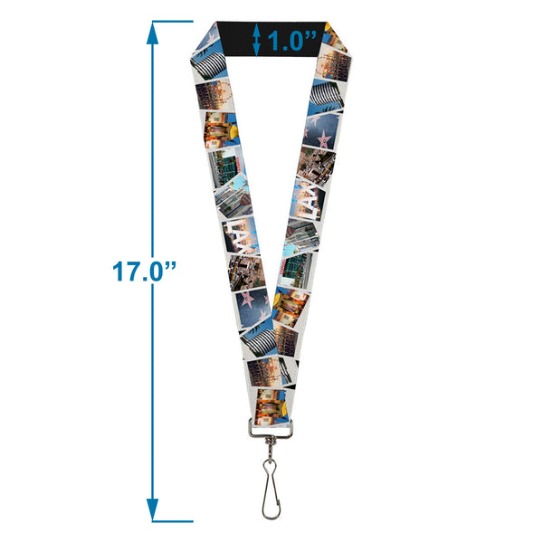 Buckle-Down Lanyard - 1.0" - Vivid Los Angeles Snapshots Stacked