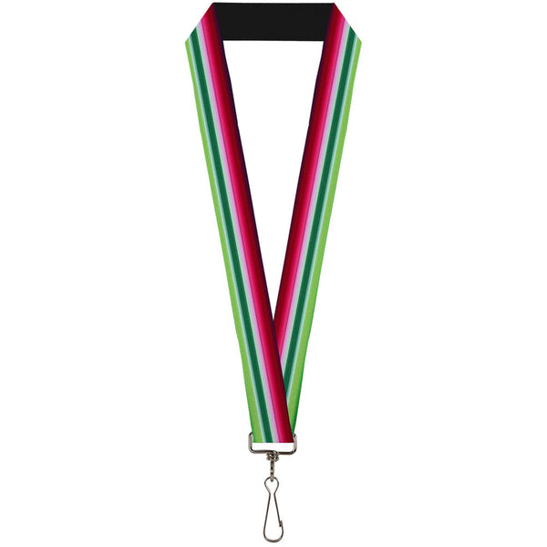 Buckle-Down Lanyard - 1.0" - Zarape1 Horizontal Red White Green