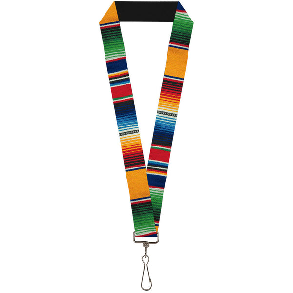 Buckle-Down Lanyard - 1.0" - Zarape2 Vertical Multi Color Stripe
