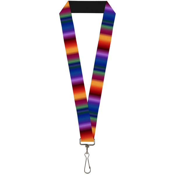 Buckle-Down Lanyard - 1.0" - Zarape3 Vertical Multi Color Fade