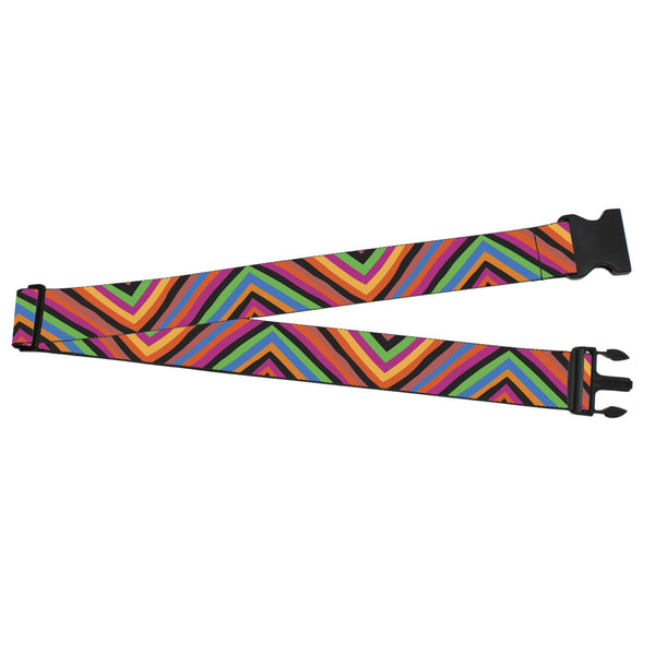 Buckle-Down Luggage Strap - 2.0" - Diamond Freehand Multi Color