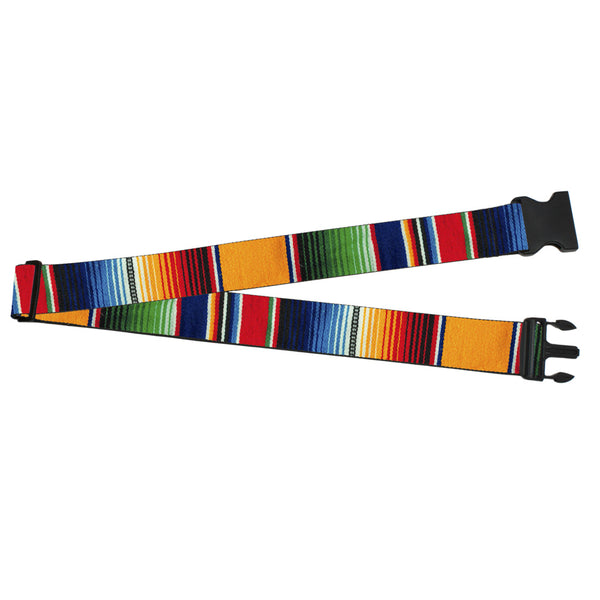 Buckle-Down Luggage Strap - 2.0" - Zarape2 Vertical Multi Color Stripe