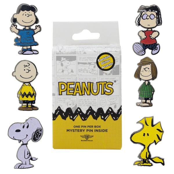 Buckle-Down Peanuts Mystery Enamel Pin Blind Box Series Charlie Brown Lucy Marcie Peppermint Patty Snoopy Or Woodstock
