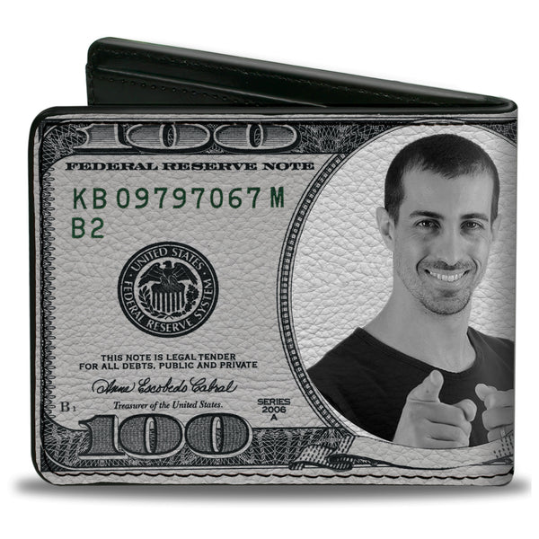 Buckle-Down Personalized 100 Dollar Bill - Bi-Fold Wallet