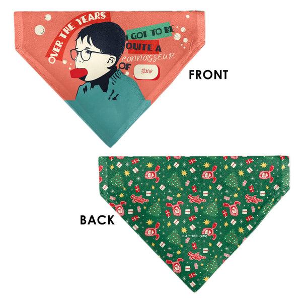 Buckle-Down Pet Bandana - A CHRISTMAS STORY Icons And Title Logo Collage Greens/Reds