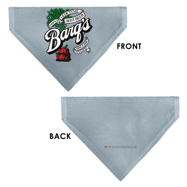 Buckle-Down Pet Bandana - BARQ'S OLD TYME ROOT BEER Barrels Logo Gray