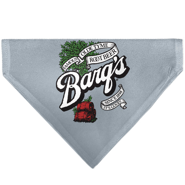 Buckle-Down Pet Bandana - BARQ'S OLD TYME ROOT BEER Barrels Logo Gray Buckle-Down Pet Bandana - BARQ'S OLD TYME ROOT BEER Barrels Logo Gray