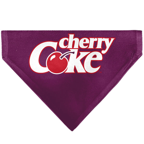 Buckle-Down Pet Bandana - CHERRY COKE Cherry Logo Burgundy/Red/White