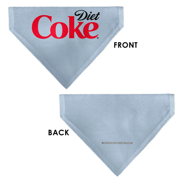 Buckle-Down Pet Bandana - DIET COKE Logo Gray/Black/Red