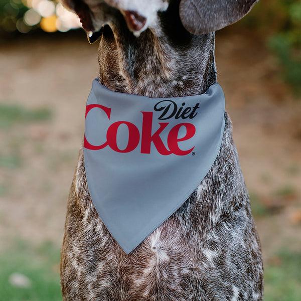 Buckle-Down Pet Bandana - DIET COKE Logo Gray/Black/Red