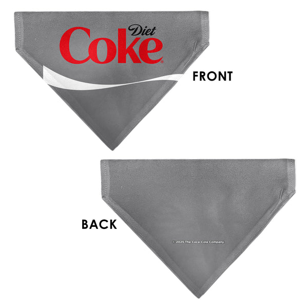Buckle-Down Pet Bandana - DIET COKE Logo Gray/Red/White