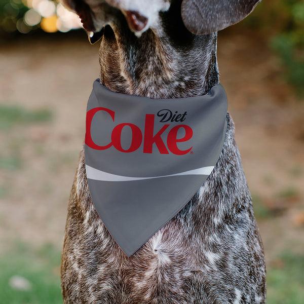 Buckle-Down Pet Bandana - DIET COKE Logo Gray/Red/White
