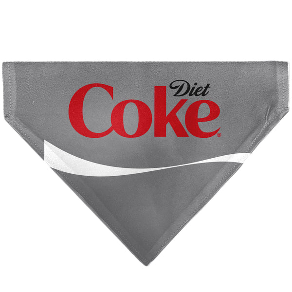 Buckle-Down Pet Bandana - DIET COKE Logo Gray/Red/White