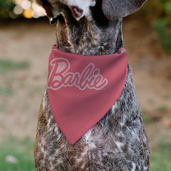 Buckle-Down Pet Bandana - Malibu Beach BARBIE Script And Icons Collage Pinks