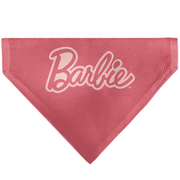 Buckle-Down Pet Bandana - Malibu Beach BARBIE Script and Icons Collage Pinks