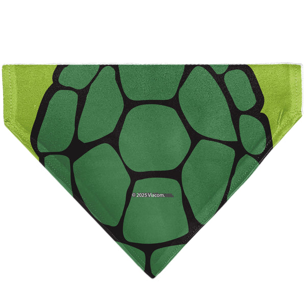 Buckle-Down Pet Bandana - Ninja Turtles Leonardo Face And Turtle Shell Character Close-Up Green