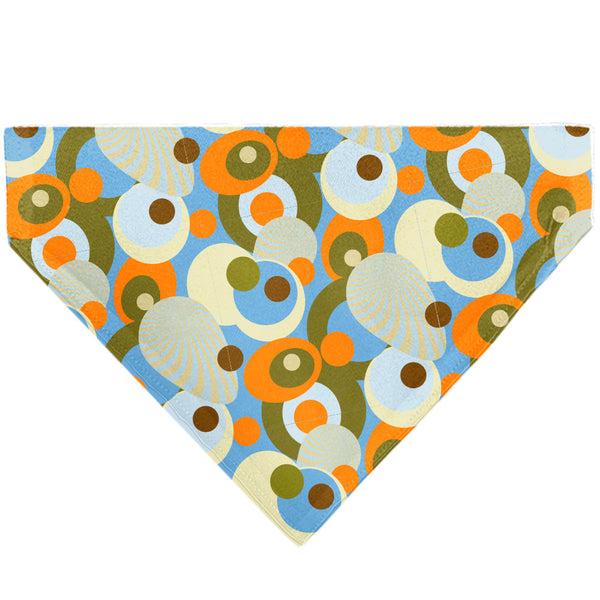 Buckle-Down Pet Bandana - Scooby Doo SD Dog Tag Retro Dots Multi Color