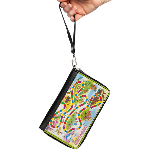 Buckle-Down PU Zip Around Wallet Rectangle - CANDY LAND Game Board Layout