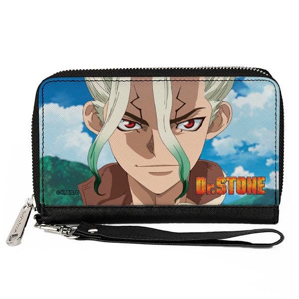 Buckle-Down PU Zip Around Wallet Rectangle - DR. STONE Senku Ishigami New World Map Pose and Title Logo Buckle-Down PU Zip Around Wallet Rectangle - DR. STONE Senku Ishigami New World Map Pose and Title Logo