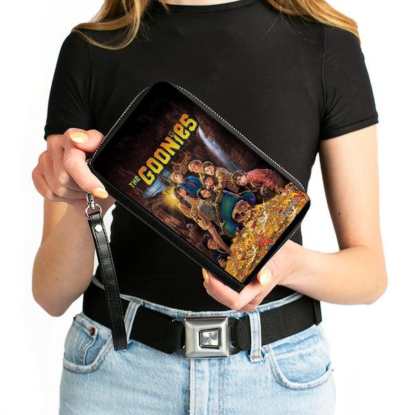 Buckle-Down PU Zip Around Wallet Rectangle - THE GOONIES Treasure Movie Poster Group Pose