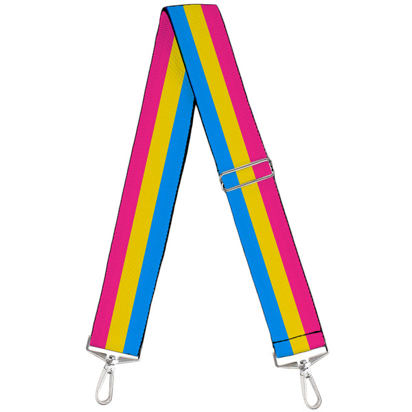 Buckle-Down Purse Strap - Flag Pansexual Pink Yellow Blue