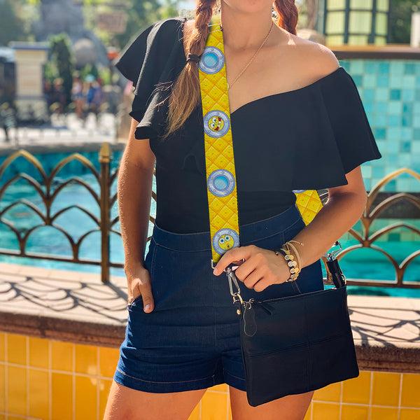 Buckle-Down Purse Strap - SpongeBob Window Expressions Pineapple Yellows