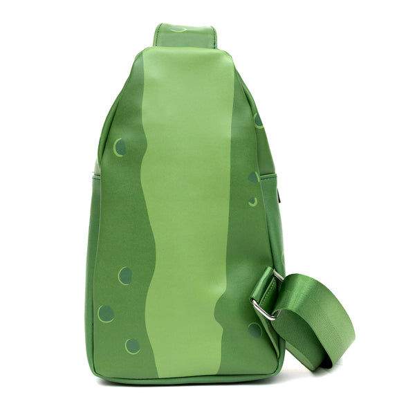 Buckle-Down Rick And Morty Bag Sling Rick And Morty Pickle Rick Expression Greens Bounding Vegan Leather